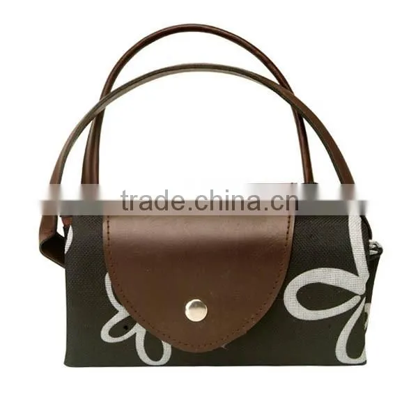 vegetable folding shopping trolley bag with logo