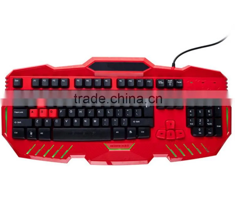 Hot Wired Colorful LED Backlight Mechanical Portable Gaming Keyboard