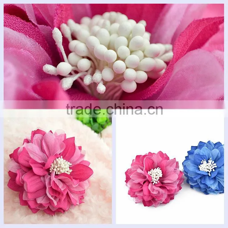 Women accessories china purple white hairpins with ribbons