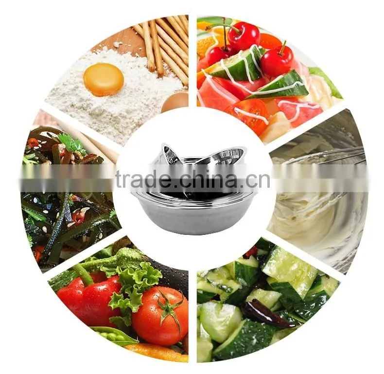 non magnetic deep soup bowl/ stainless steel kids bowl/ salad bowls