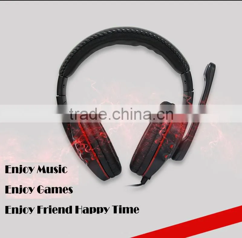 High quality fatory price video game accessory 4in 1wired headset with MIC for PS4/XBOX360/PS3/PC