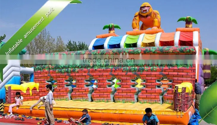 Inflatable amusement park with castle ,inflatable fun city for fun ,giant fun city park