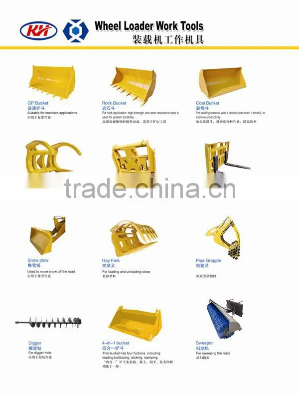 ZL20F lumber loader timber grab with CE
