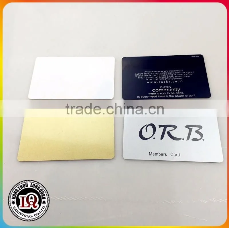 High quality plastic normal type gift luxury business card