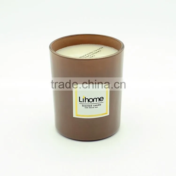 Painted scented candle/ scented soybean candle/ scented candle in glass jar
