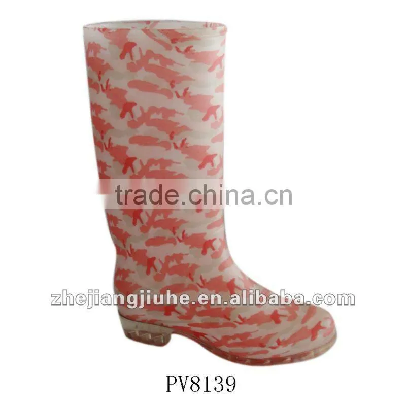 pvc rain boots for woman