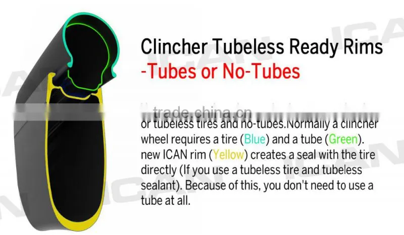 Full carbon rims U shape designed width 27mm bike rims