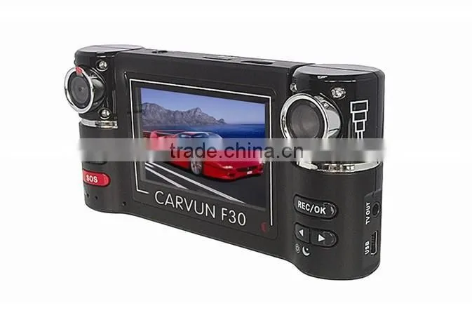 120 Degrees Car DVR Car Black Box F30 with Dual Lens 2.7" TFT LCD Screen car black box