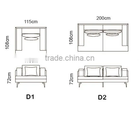 2015 Modern Design new l shaped sofa Top Grain Leather furniture living room MS1203