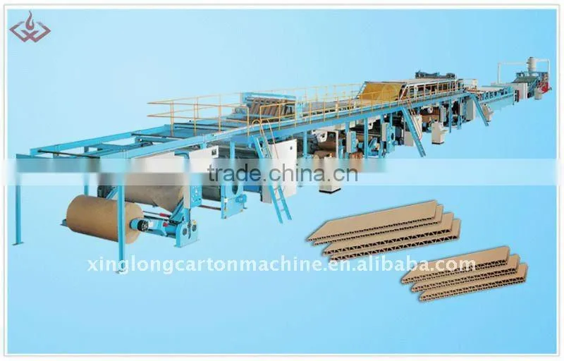 3&7 ply high speed corrugated cardboard production line , carton machine
