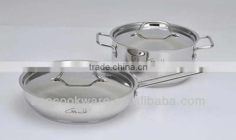 New Stainless Steel Cookware set with Induction Bottom