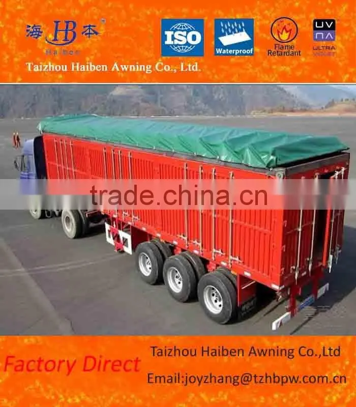 High Quality PVC Truck Tarp With Metal Eyelets