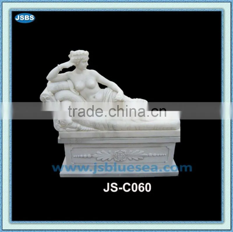 large size white natural marble famous lady statue