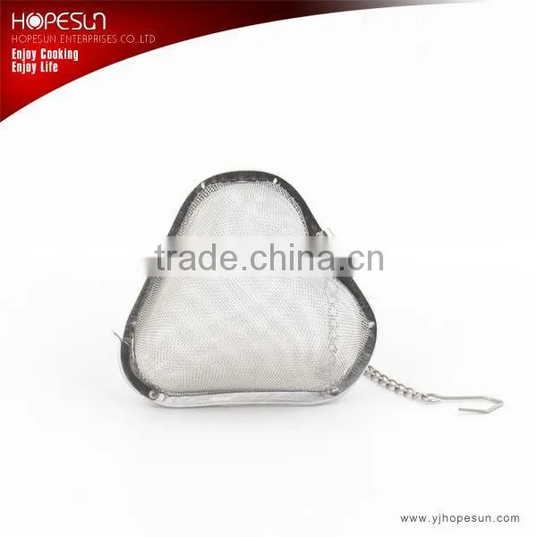 Stainless steel heart-shaped netting tea infuser