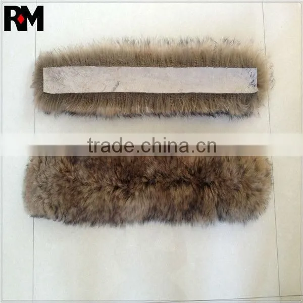 Hot Sell Sheepskin copy in Raccoon Fur Strips