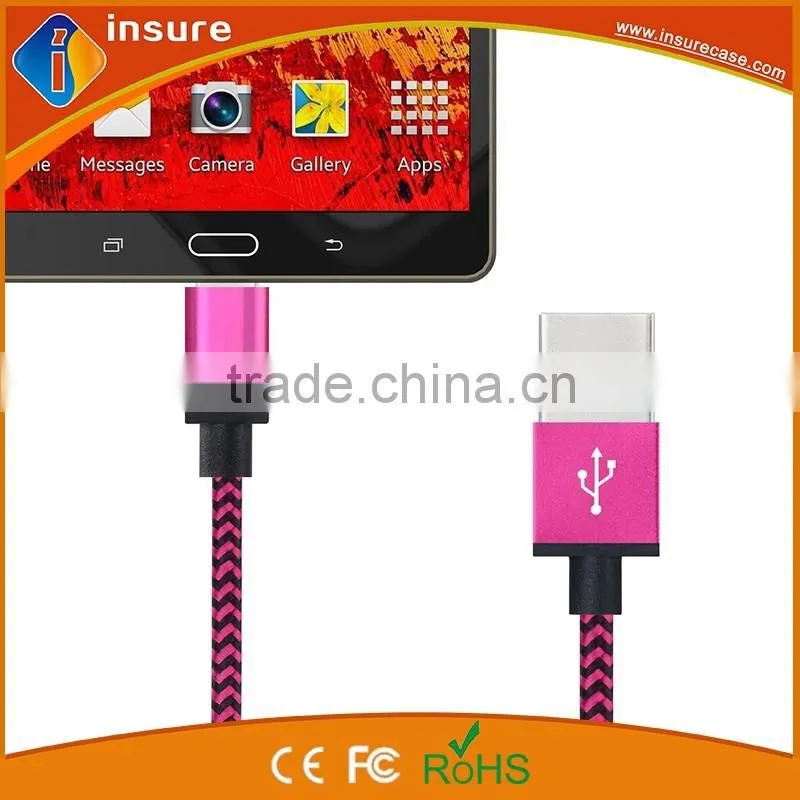 1M colorful braided cheap usb cable with good quality