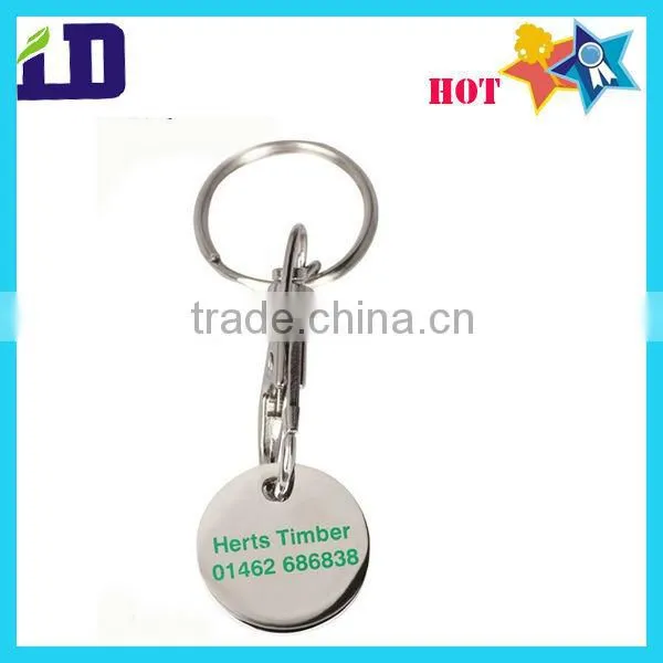 Fashion prinitng and epoxy metal keychain