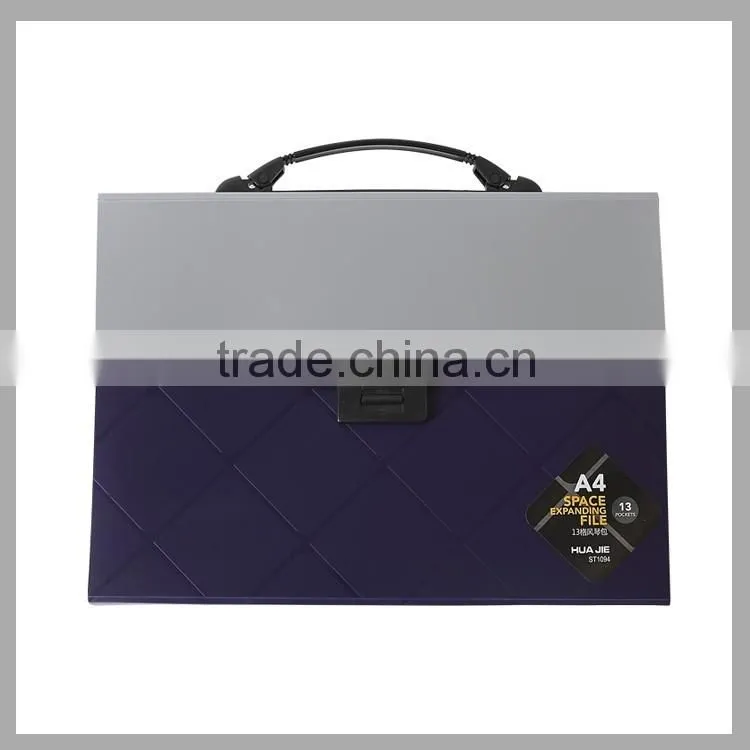 Fashion Handbag Style PP Expanding File Folder with Handle Document Bag