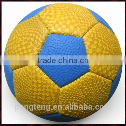 32 panels size 3 soft leather handball for promotion