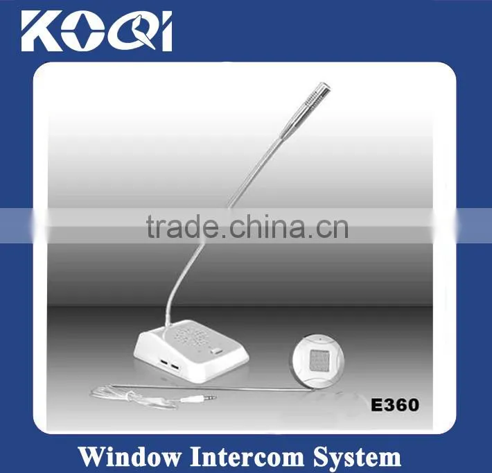 Window Service Intercom E360 for bank post offices with CE certification 2014 new