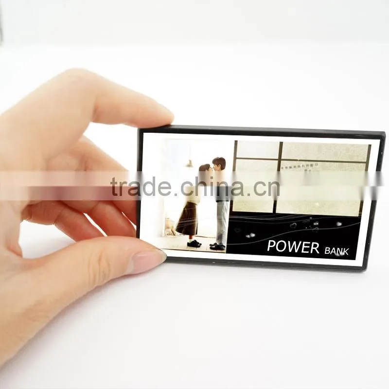 2015 best sale ATL brand slim business name card li-polymer power bank 2200mAh for promotional gifts