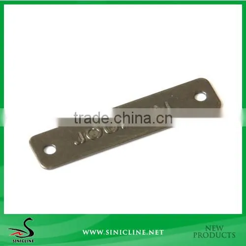 Sinicline New Brass Clothing Metal Label with Logo Emboss