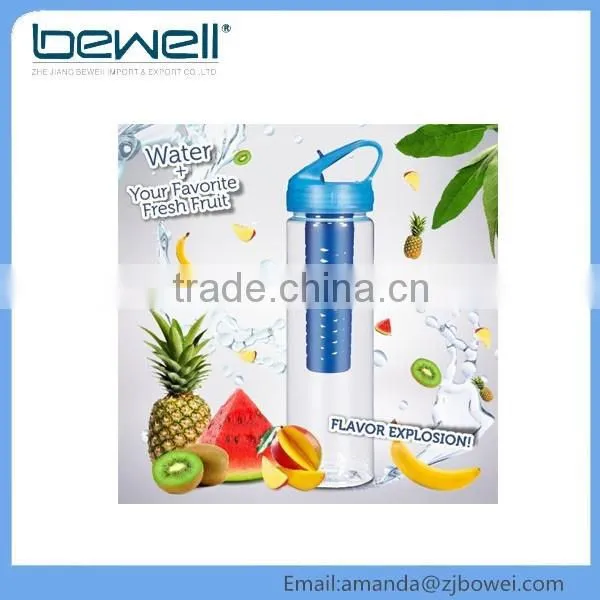 Plastic Tritan Sport Infuser Water Bottle 2016 Hot Bpa Free Fruit Infusion Bottle Sample