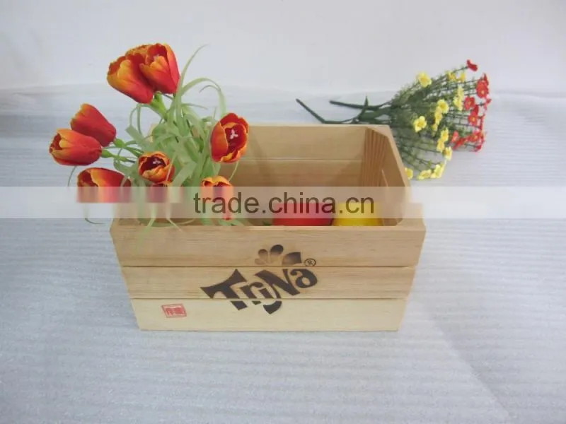 wooden handmade high quality outdoor wooden flower planter pot trays