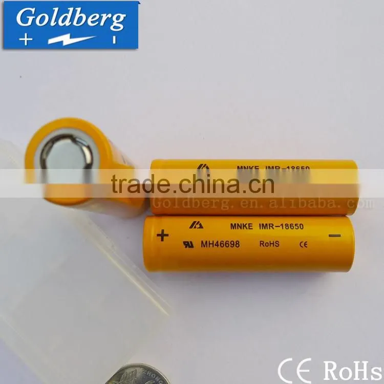 Wholesale full capacity for MNKE 18650 battery mnke imr 18650 1600mah rechargeable battery for kids bike