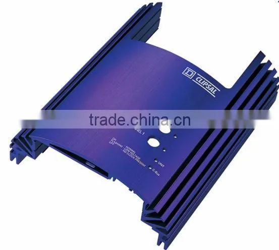 china cnc machining aluminum amplifier panel /front panel amplifier