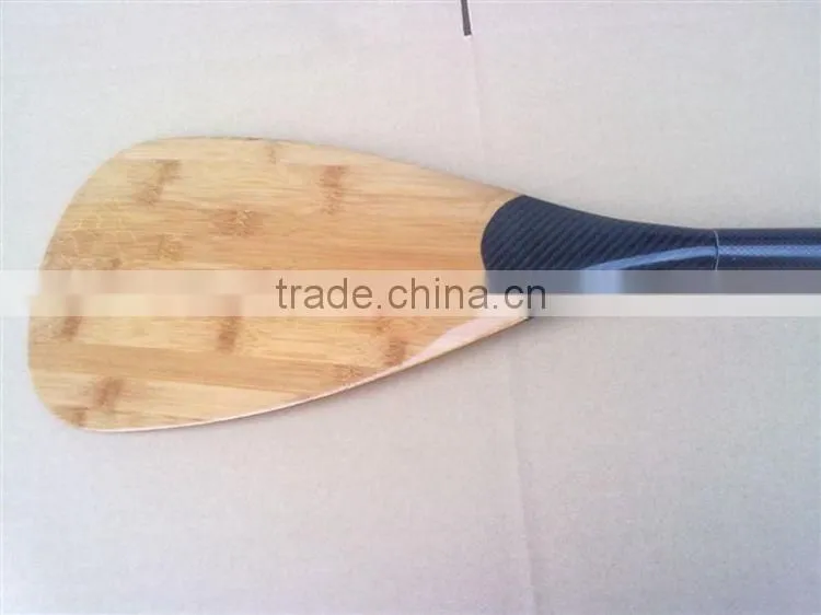 Carbon Fiber SUP Adjustable Length Wood Blade paddle