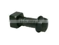 Excavator track bolt and nut
