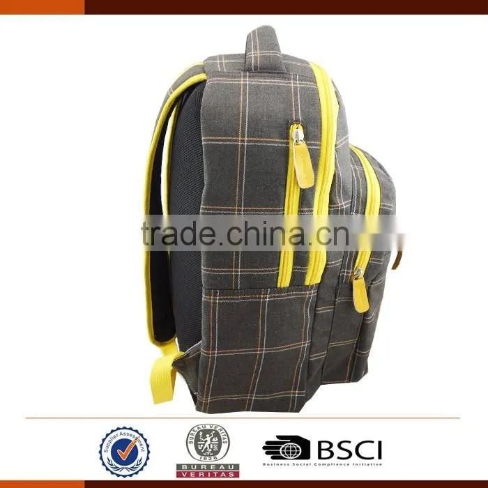 Fashion Blue School Backpack With Laptop Compartment