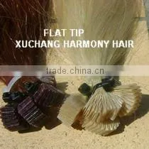TOP selling curly colorful keratin fusion human hair extensions