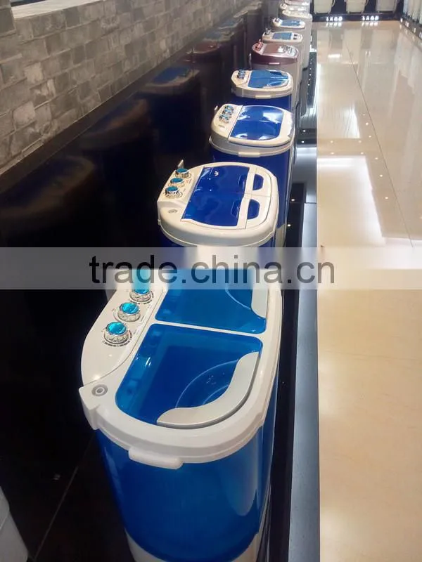 Mini washing machine is small with dry duplex stainless steel double barrel