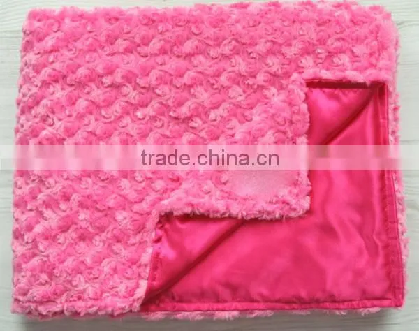 Stretch smooth fabric baby blanket fabric blanket satin fabric