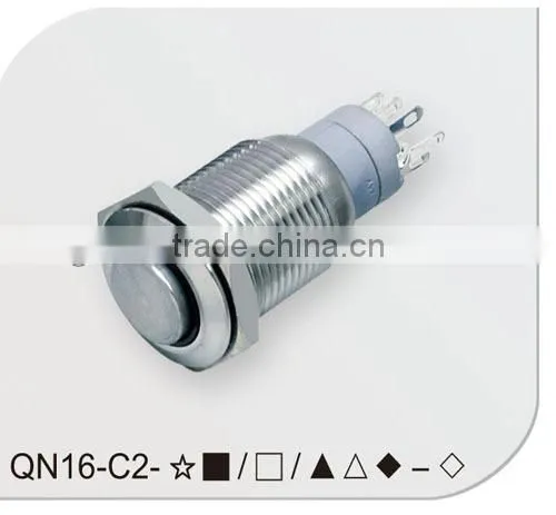Ring illuminated push button switch