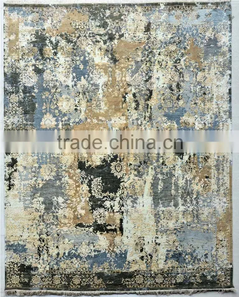 Modern Wool Bamboo Silk Carpet