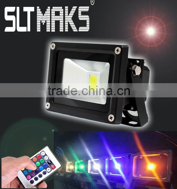 Remote Control 10W RGB LED Flood Light for IP65 Outdoor Useing