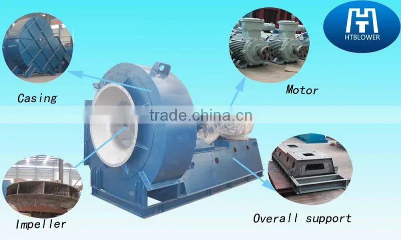 High pressure coal gas boosting and conveying centrifugal fan
