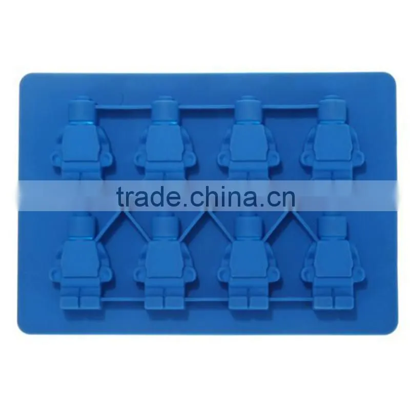 Silicone Minifigure Sweet Candy Tray Bricks Figures Ice Cube Mold Silicon Chocolate Mould