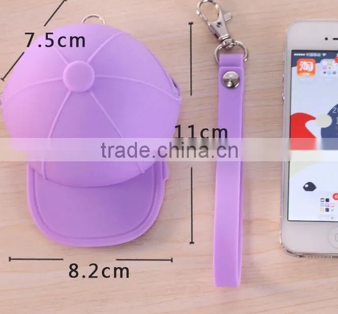 Cute cartoon candy color baseball cap coin bag for Korean