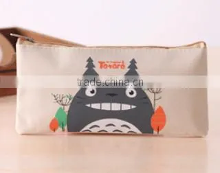Professional cute cartoon print pencil case made in china