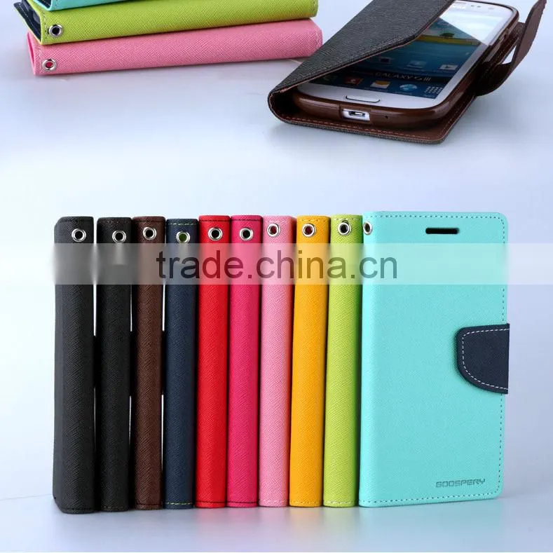 Fancy Diary Flip Leather Wallet Case For Samsung Galaxy S Duos S7562