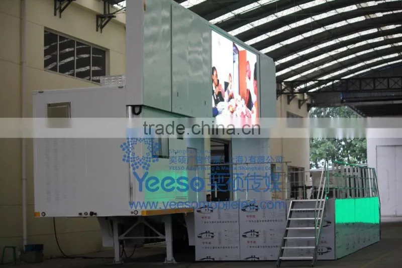 YEESO Mobile LED, Mobile LED Advertising stage container C40for Outdoor Publicity and advertisement!