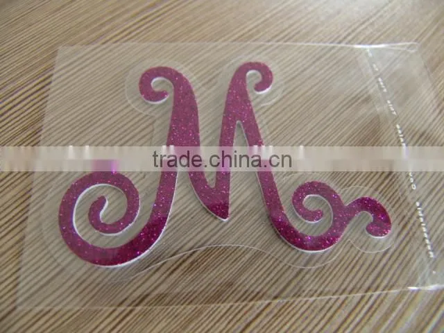 Custom design pvc glitter sticker,room decor promotion gift glitter sticker sheet