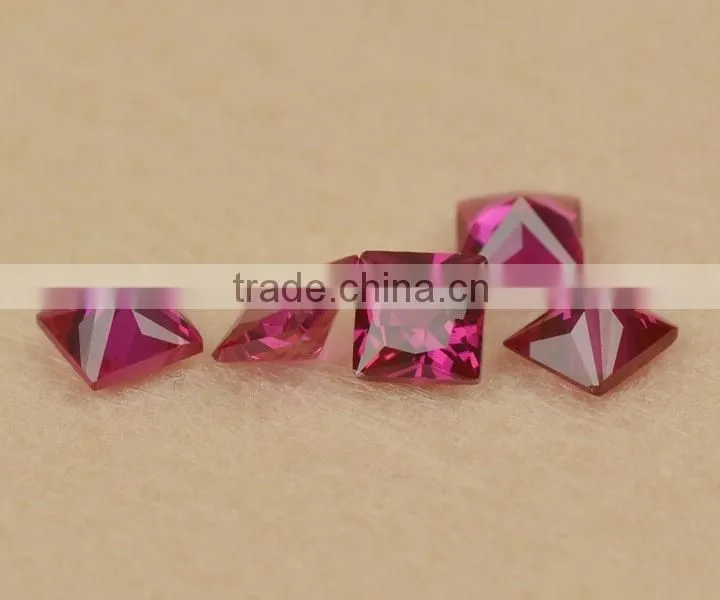 Wholesale prices per carat small size 1.2mm round genuine precious red synthetic ruby stone