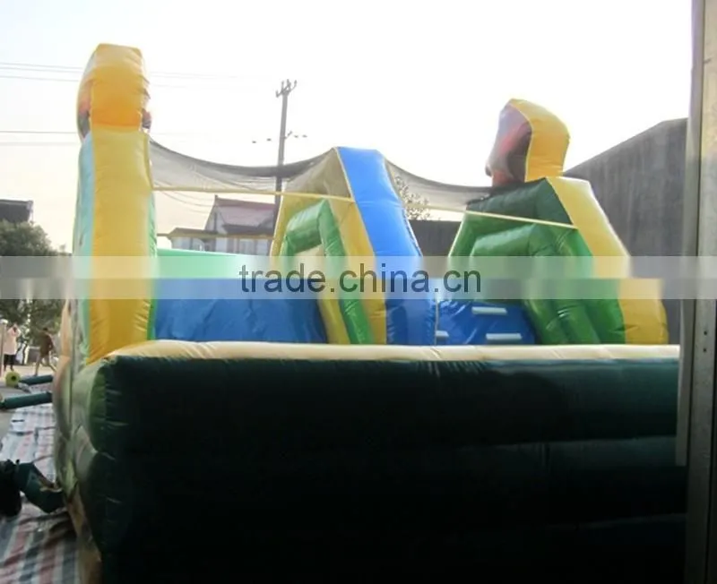 Bear Theme Amusement Park Obstacle course with Swing