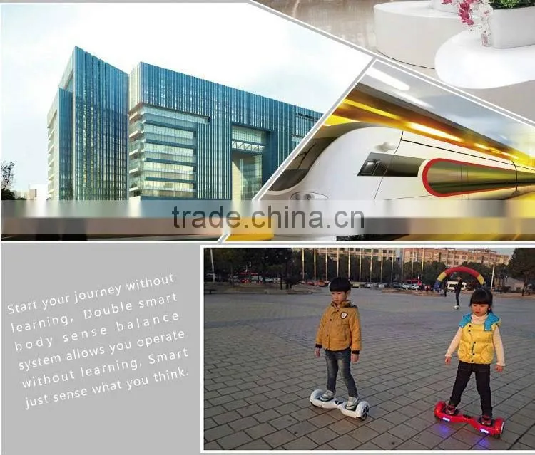 2016 China Factory Price Wholesale OEM skateboard CE FCC UL2272 msds un38.3 6.5 Inch 2 wheels scooter