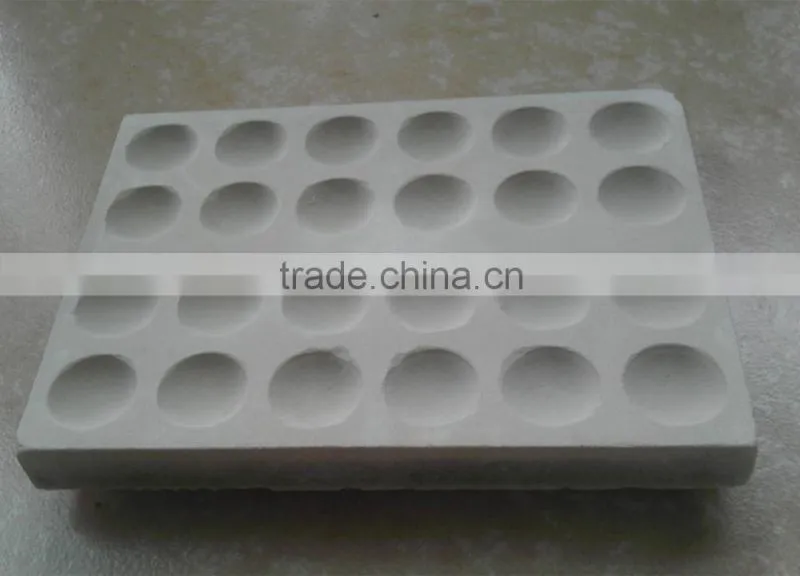 High thermal and shock resistance board magnesite cupel